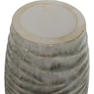 Grande vaso da terra in ceramica a coste, vaso decorativo per fiori, per soggiorno, camera da letto, bagno, bancone - Product Image 5