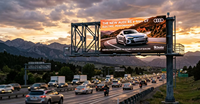 Affichage LED extérieur 3D à vision directe P10 IP66 étanche, couleur pleine, lisible en plein soleil, 960x960, taux de rafraîchissement élevé 3840Hz, 6500
