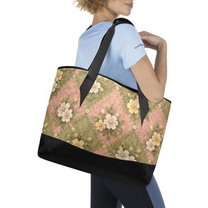 Wholesale Custom Printed Insulated Tote Cooler Bag Large 36-Can Reusable Soft Lunch Bag with PEVA Lining for Picnic & Beach - Product Image 5