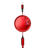 Logo Câble de charge 6A Promotionnel 3 en 1 Rétractable 3A Charge rapide USB Câble de données trois-en-un pour téléphone/Type C/Android