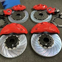Kit de Frenos Grandes de 10 Pistones con Rotores Cerámicos CCB y Caliper Doble GT4 para Porsche Macan, BMW X3M, A6, A7, Alfa Romeo, Golf, Jetour, Nissan