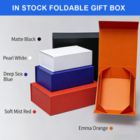 Boîtes magnétiques de luxe à faible MOQ, vente en gros, boîte cadeau rigide pliable en papier avec ruban et fermeture magnétique pour mariage et anniversaire
