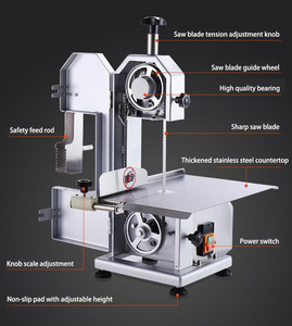 เครื่องเลื่อยตัดกระดูกไฟฟ้าเชิงพาณิชย์รุ่นใหม่ 220V กึ่งอัตโนมัติ สำหรับไก่ เนื้อวัว เนื้อหมู ใบมีด 120 ซม. กำลังการผลิต 0.8-1 ตัน/ชม. - Product Image 2