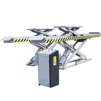 Cric hydraulique à ciseaux Captain pour positionnement de véhicules, hauteur de levage 2150 mm, puissance moteur 2,2 kW, temps de levage 60 s, 360 mm