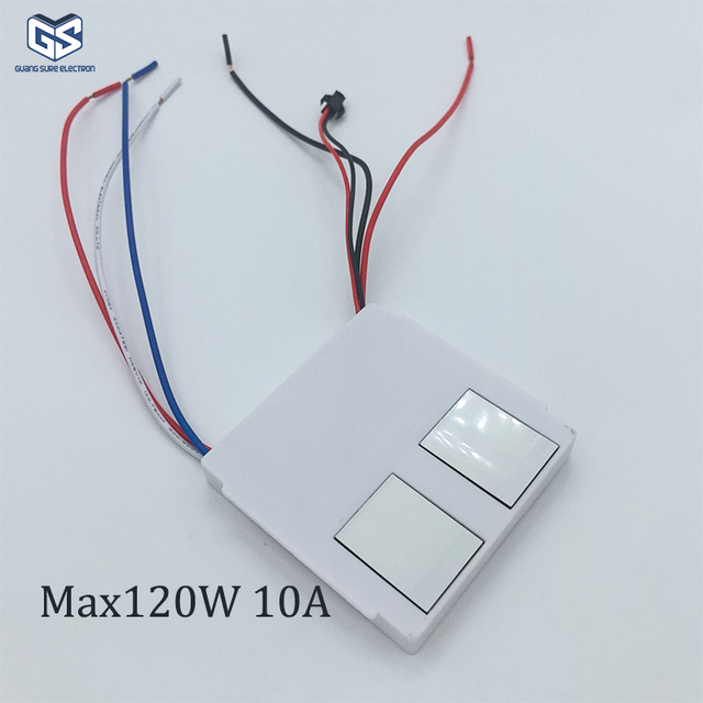 10A 12-24V Double Button Monochrome Three Color Smart Led Light Bathroom Mirror Touch Sensor Switch Antifog for Mirror
