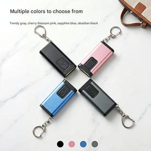 Mini Linterna LED Recargable de Aleación de Aluminio Portátil con Función de Alarma, Soporte para Bolígrafo y Gorra, Llavero - Product Image 3