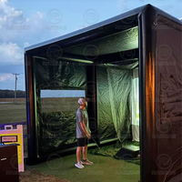 Cours gonflable portatif de cage de tente d'enceinte de simulateur de golf pour l'entraînement extérieur de golf d'intérieur d'adultes et d'enfants