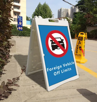 Panneaux publicitaires personnalisés à cadre A, bannière à cadre en plastique, affiche d'affichage Double face, support extérieur, panneau de signalisation de trottoir