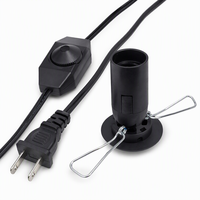 Cordon d'alimentation pour lampe à sel E12 avec variateur d'intensité, prise américaine 2 broches, câble AC