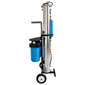 Sistema de Filtro de Agua Portátil de Triple Etapa de Acero Inoxidable con Bomba RO DI para Lavado de Coches, Desionización Exterior y Lavado de Paneles Solares sin Manchas - Product Image 3
