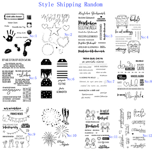 Custom Retro <strong>German</strong> Series Patterns Silicone Clear <strong>Stamps</strong> for Card Making Decoration and Scrapbooking - Product Image 2