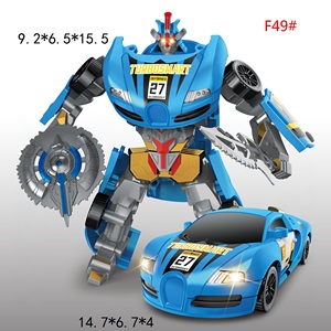 Vente chaude Mini Plastique DIY Robot Voiture Jouet Enfants Déformation Modifiable Robot Voiture Jouet Robots Déformation - Product Image 5