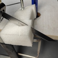 Lame de scie alternative en acier inoxydable de 9 pouces pour la découpe de matériaux souples, isolation de tuyaux, tapis, plastique souple, polystyrène