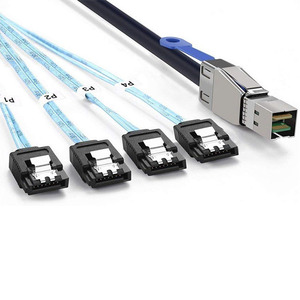 Cavo esterno 12G MiniSAS HD (SFF-8644) a 4 porte SATA (<span class=keywords><strong>1</strong></span> metro/3,2 piedi) - Product Image 1