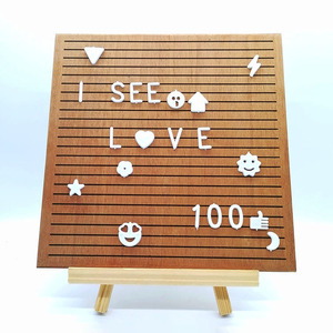 Panneau de lettres en bois saphir, de forme carrée, fait à la main, pour décoration de la maison, 7 pièces - Product Image 3