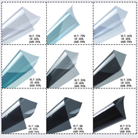 Film Kaca Mobil Privacy Dark Black Carbon 1.52*30M/1.52*60m Polarizado VLT3% 99% Perlindungan UV Solar Film