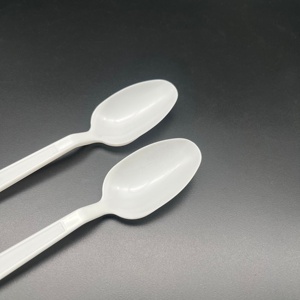 Confezione da 1000 <span class=keywords><strong>Cucchiaini</strong></span> Monouso in <span class=keywords><strong>Plastica</strong></span> PP Bianca Resistente al Calore - Product Image 3