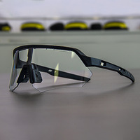 Lunettes de cyclisme professionnelles à demi-monture avec verres photochromiques pour utilisation de jour/nuit, lunettes de sport pour vélo de route pour myopes