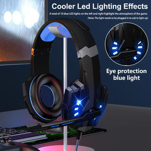 Auriculares G9000 con orejeras de memoria suave envolvente de graves para juegos de computadora portátil Nintendo <span class=keywords><strong>PS3</strong></span> - Product Image 4