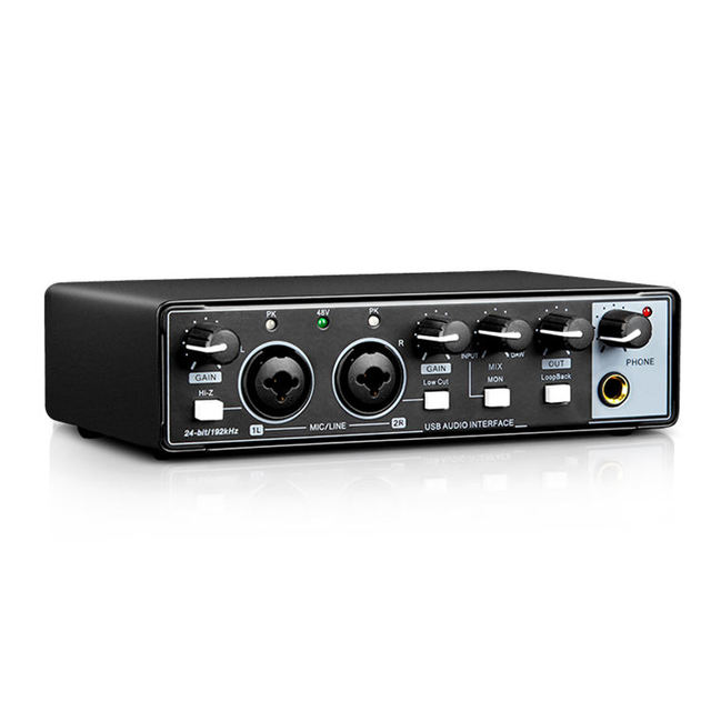 Professional Sound Card for Bm 800 Studio Microphone Audio Interface Sound Card for Computer Live Broadcast Recording Singing