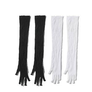 <span class=keywords><strong>Gants</strong></span> de mariée en <span class=keywords><strong>dentelle</strong></span> florale HZS-25029 pour femme, <span class=keywords><strong>gants</strong></span> <span class=keywords><strong>longs</strong></span> en maille de nylon vintage, <span class=keywords><strong>gants</strong></span> sexy noirs en résille à doigts complets - Product Image 6
