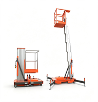 Plateforme élévatrice hydraulique électrique de 8 mètres en alliage d'aluminium pour travaux en altitude, ascenseurs pour opérations en haute altitude