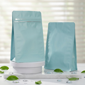 Bolsas de Café Impresas Personalizadas en Stock con Fondo Plano de Plástico Negro Duradero para Dulces y Bolsas de Café de 250g OEM ODM - Product Image 1
