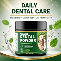 Poudre dentaire pour animaux de compagnie OEM 8 en 1 avec enzymes et probiotiques pour chiens et chats, multi-enzymes pour éliminer la plaque et le tartre, rafraîchit l'haleine