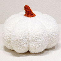 Coussin décoratif en peluche personnalisé en forme de citrouille couleur unie pour Halloween, rembourré de coton PP