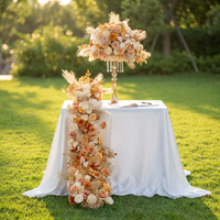 Fleurs de table artificielles élégantes personnalisées DKB avec design de verdure pour la décoration d'événements, fournisseur en gros