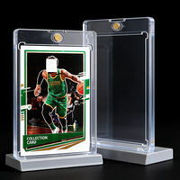 Étui de protection rigide en plastique transparent épais et en aluminium pour cartes de baseball, type Toploader One Touch, vente en gros