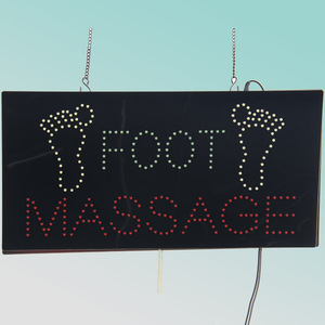 Panneau lumineux LED clignotant pour massage des pieds 60x30cm, <span class=keywords><strong>enseigne</strong></span> lumineuse LED ouverte - Product Image 2