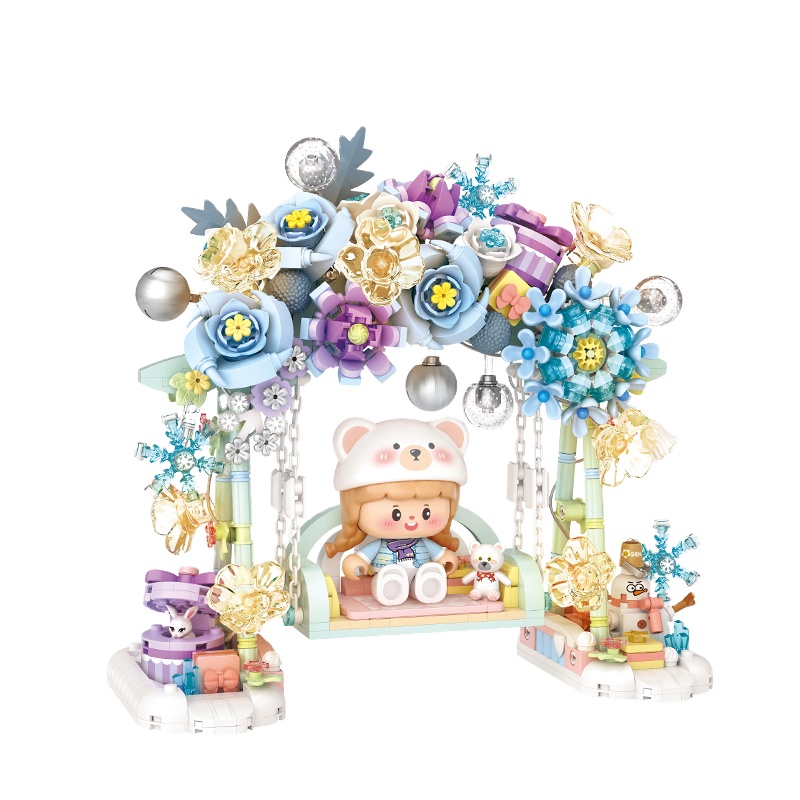 LOZ 1353 Mini Building Blocks - Winter Snow Assembly Toy