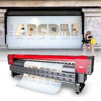 Nueva Máquina de Impresión de Banners de Vinilo Autoadhesivo de Gran Formato, 3.2m 10 pies, Impresora de Solvente con Cabezal de Impresión Konica 512i de 4/8 Piezas