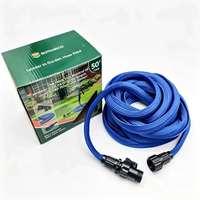 Tuyau Magique Extensible BOTANECO 50FT 2.2X Certifié BSCI, Léger, Anti-UV, Flexible et Rétractable pour le Lavage de Voiture et l'Arrosage du Jardin