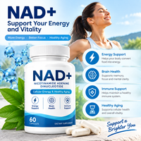 Capsules de soutien énergétique cellulaire naturel, complément nutritionnel quotidien pour le bien-être, soutien à l'âge sain, capsules de complément NAD+