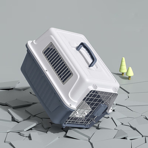 กล่องพลาสติกพกพาสำหรับสัตว์เลี้ยง มาตรฐานการขนส่งทางอากาศ สำหรับแมวและสุนัข ใช้สำหรับการเดินทางและขนส่งสัตว์เลี้ยง - Product Image 4