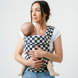 Tissu en lin, coton et Tencel teint en fil à motif <span class=keywords><strong>damier</strong></span>, haute résistance au soleil, sergé large pour porte-bébé portable et réglable - Product Image 1