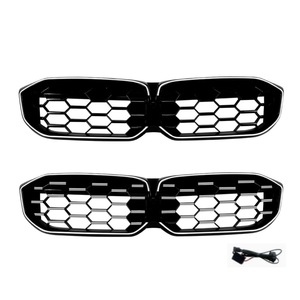 Modificación de la parrilla con luces LED efecto lluvia de meteoros Starry Sky para BMW Serie 3 G20 G21 2023, cubierta decorativa para el parachoques. - Product Image 2