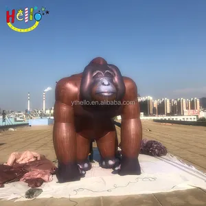 Grote Opblaasbare Orang-oetan Voor Event Plan/Partij Decoratie Opblaasbare Gorilla Baviaan Voor Show