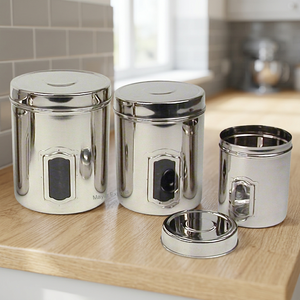 Stainless Steel Cylinder <b>Kitchen</b> <b>Storage</b> Jar with Detachable Cover Eco-Friendly 0.5-1L Capacity for Spice Tea Honey <b>Storage</b> - Product Image 3