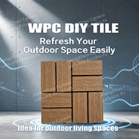 Moderne WPC-Terrassendielen Ineinandergreifende Gebürstete Wasserdichte Umweltfreundliche Verbundholz-Bodenbeläge Terrassenplatten für den Außenbereich