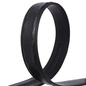 Vente en gros en stock nouveau design ceintures à boucle automatique pour hommes de 3.5cm de largeur <span class=keywords><strong>ceinture</strong></span> en cuir véritable pour hommes sangle sans boucle - Product Image 4