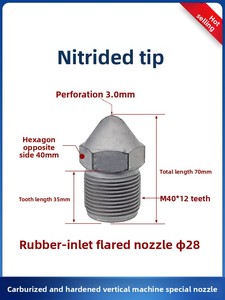 <span class=keywords><strong>Buse</strong></span> filetée résistante aux hautes températures pour machine d'injection plastique verticale - Product Image 4