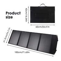 Panneau solaire portable pliable 200W 400W 450W Sac de stockage d'énergie pour alimentation de démarrage de camping-car/yacht Banques d'alimentation et centrale électrique