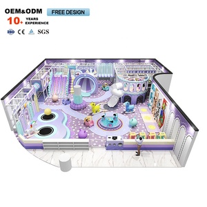 200 400 600 800 Pastel <b>Candy</b> Theme Playhouse Set Commercial Children Play Area Soft Equipment Kids Indoor Playground - Product Image 2