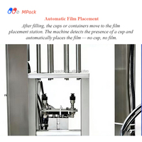 Machine de scellage automatique pour capsules de café en aluminium, machine de remplissage de dosettes Nespresso avec couvercles en aluminium