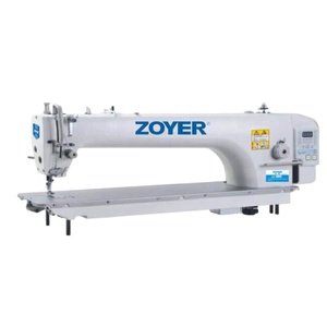 Máquina de coser industrial de pespunte Zoyer ZY9056 de brazo largo, aguja simple/doble y arrastre compuesto - Product Image 1