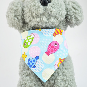 Großhandel Custom Logo Design Muster Baumwolle Haustiere Zubehör Hund Bandana für Haustier - Product Image 3