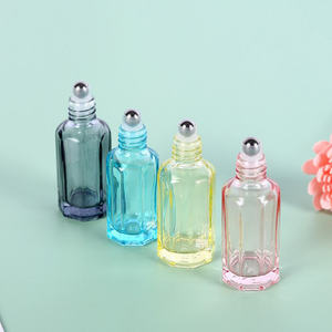 3ml 6ml 10ml 12ml Fancy Octagon Black Coated Attar Glass Oud Perfume Tester Botellas para Oud Oil con barra de vidrio integrada - Product Image 4